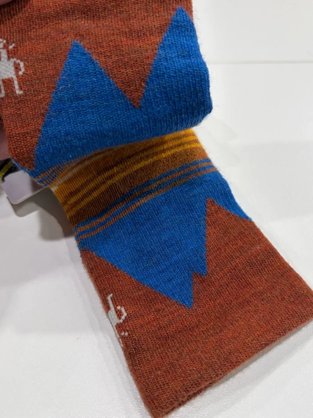 SmartWool Kids XS Light Cushion Ski Socks Over the Calf Blue Mountain NWT Snow